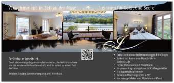 Luxus Ferienhaus Inselblick Ferienwohnung  Mosel Saar Region - Bild 2